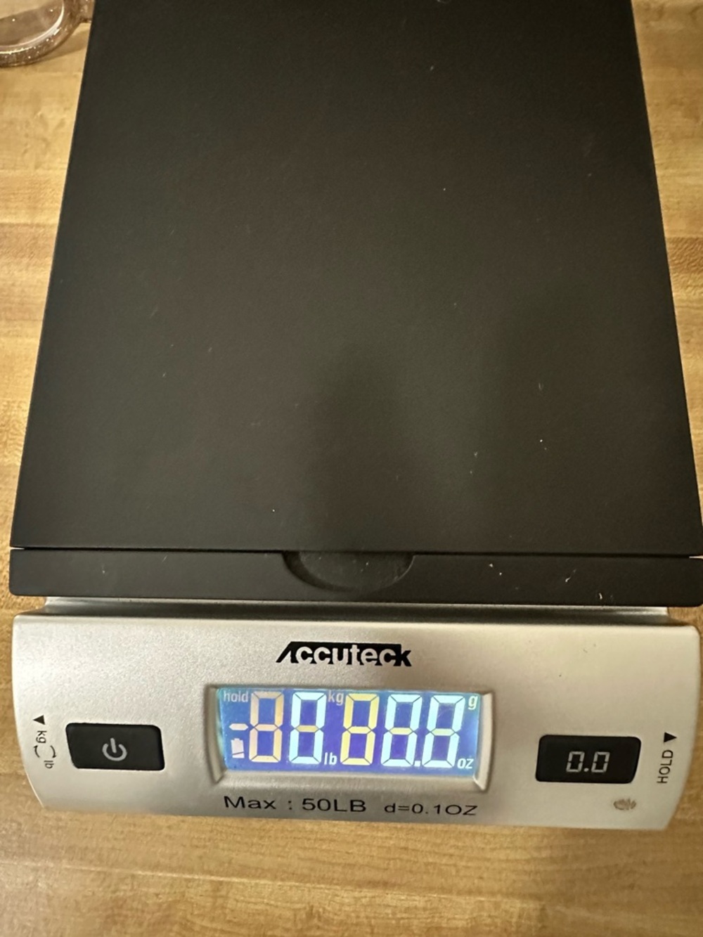Accuteck Digital Kitchen Scale in Black and Silver